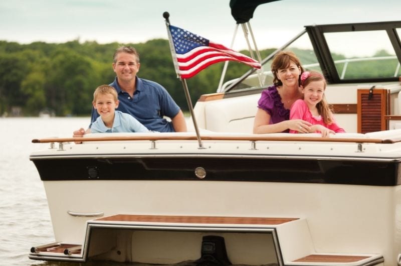 gifts for boaters image of family on boat