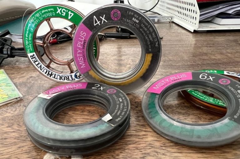 Tippet Size Chart Mono & Fluorocarbon Diameter and Strength